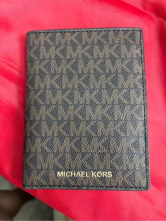 Michael Kors Accessories - Michael Kors Brown/Black MK Monogram Card Holder